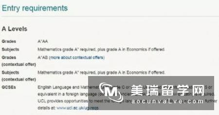 英国经济学专业排名_英国经济学专业申请条件